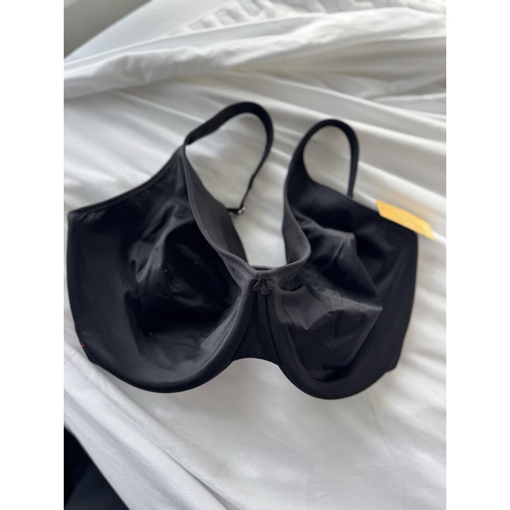NWT Delmira 44H Women's Full Coverage Underwire Unlined Minimizer Lace Bra Black